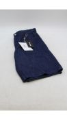 Raf Simons Men's Denim Shorts, Blue Wide, Size 30