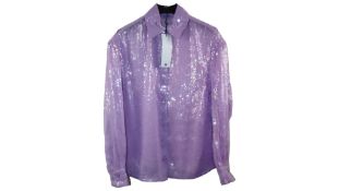 Riani Women's Sequin Shirt, Lilac, Size 38