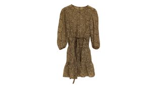 Maje Rilania Black/White Viscose Dress Size T38