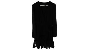 Pinko Bruma 2 Abito Z99 Black Dress, Size 46