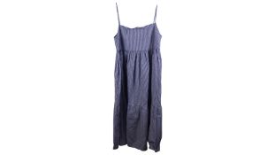 Chinti & Parker Thin Strap Stripe Dress, Blue/White, Size 12