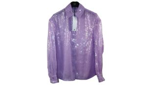 Riani Women's Sequin Shirt, Lilac, Size 34