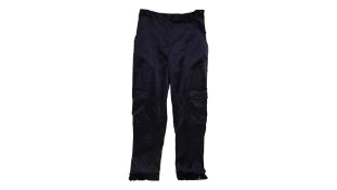 Jonathan Simkhai Satin Cargo Trousers, Navy, Size 8