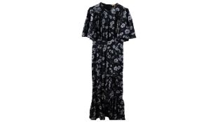 Michael Kors Women's Silk Maxi Dress, Floral, Size 2