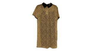 Michael Kors Lace Shirt Dress, White/Black, Size 8