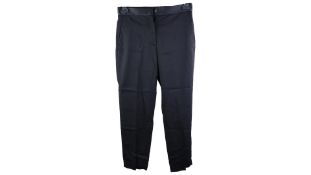 Sandro Satin Trim Stretch Woven Trousers, Black, Size 36