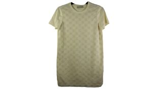 Tory Burch Logo Lace T-Shirt Dress, New Ivory, Size M