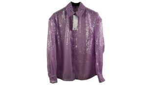 Riani Women's Sequin Shirt, Lilac, Size 40