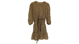 Maje Rilania Black/White Viscose Dress Size T38