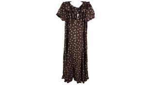 Polo Ralph Lauren Polka Dot Dress, Brown, Size 6