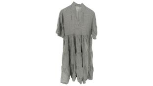 St Agni Women's Ranger Organic Cotton Dress, Petit Check, Size S