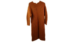 Malene Birger Women's Knit Jumper Dress, Burnt Orange, Medium