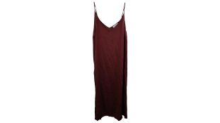 Antik Batik Silk Dress, Burgundy, EU 38