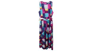 Diane Von Furstenberg Elliot Maxi Dress, Purple, Size XL