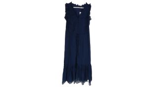 Ralph Lauren Women's Ruffle Dress, Navy, Size 10