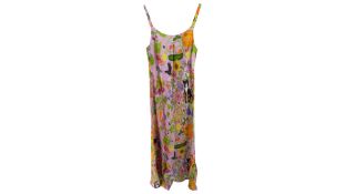 Karen Mabon The Garden of Earthly Delights Silk Slip Dress Size XS