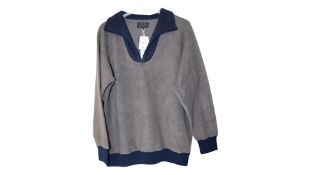 Beams Men's 1/2 Zip Fleece, Grey, Size XL