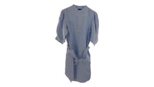 Ralph Lauren LSL-DAD Dress, Blue/White, Size 8