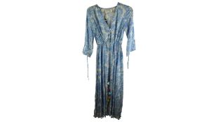 Athena Procopiou Women's Maxi Dress, White/Blue, One Size