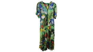 Farm Vintage Toucans Midi Dress, Multi Colour, Size XS