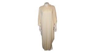 Mark Kenly Domino Tan Women's Knitted Kaftan Dress, Ivory, Size S