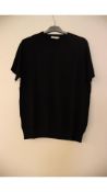 Suitsupply Short Sleeve Crewneck, Navy, Size XL