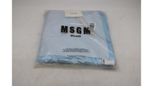 MSGM Men's Fantastic Felipa Hoodie, Blue, UK L