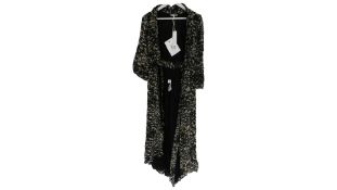 Ganni Women's Floral Crepe Midi Dress Black, Size 34