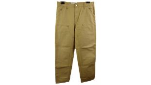Carhartt Relaxed Straight Fit Double Knee Trousers, Beige, W32 L32