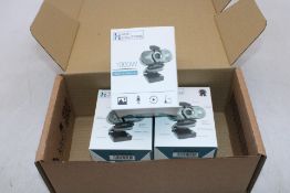 Three HiHo Model 1000W 1080P HD Webcams