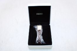 Seiko SWR066P1 Classic Watch, Face Gold/Strap Brown