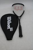 Wilsom Hammer Squash Racket, Black, Slightly marked