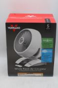 Vornado 6303DC Energy Smart Medium Air Circulator Fan with Variable Speed Control, White, Box Open,