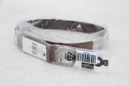 Ralph Lauren Polo Leather Belt, Brown, Size 32