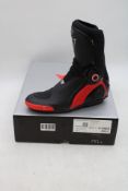Dainese Sport Master Gore Tex Motorcycle Boots, Black Lava Red, Size 43