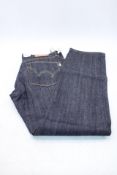 Edwin Nashville High Rise Straight Leg Jeans, Dark Blue, W34/L34