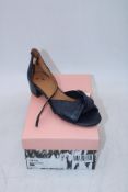 Moda In Pelle Macadamia LeatherSandals, Navy, Size 39