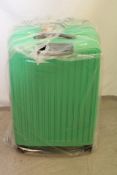 American Tourister Rejoy 77/28 Wheeled Suitcase, Jade Green. Box damaged