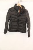Superdry Woman's Fuji Quilt Padded Winter Coat, Black, UK 8