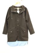 Ducktail Rainwear City Rain Coat, Black, Size S