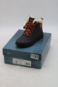 Geox J Flexyper Leather Boots, Black/Orange/Off White, UK 5. Box damaged