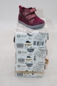 Three Clarks Kids Leather Rex Park T, Berry, UK 3.5 Fit F, UK 4.5 Fit F, UK 4.5 Fit G