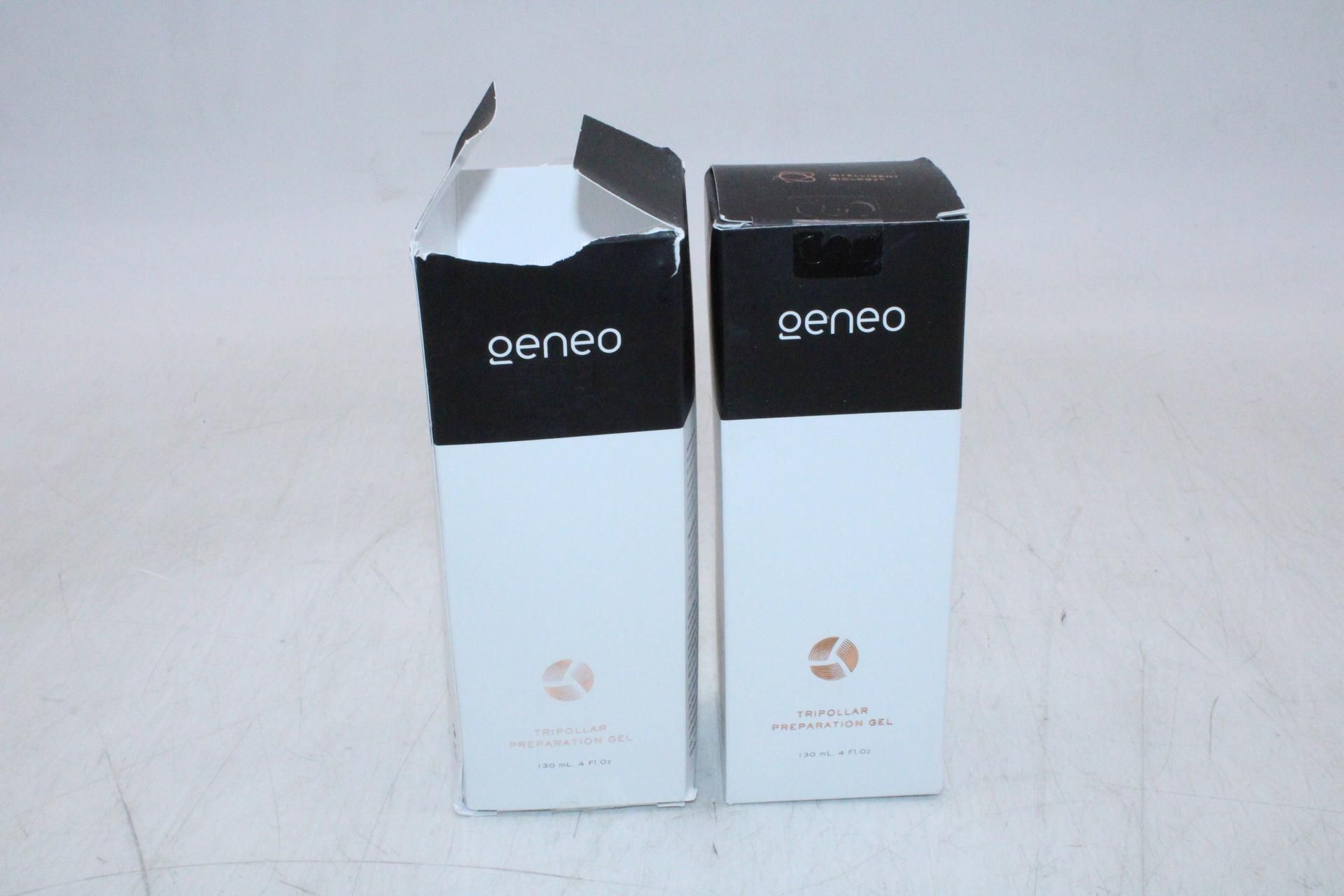 Two Tubes Oxygeno Tripollar Preparation Gel, 130ml each, Expiry 07/2026, Boxes damaged
