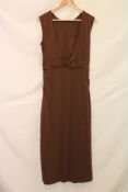 Abercrombie & Fitch Midi Dress, Brown, Size L