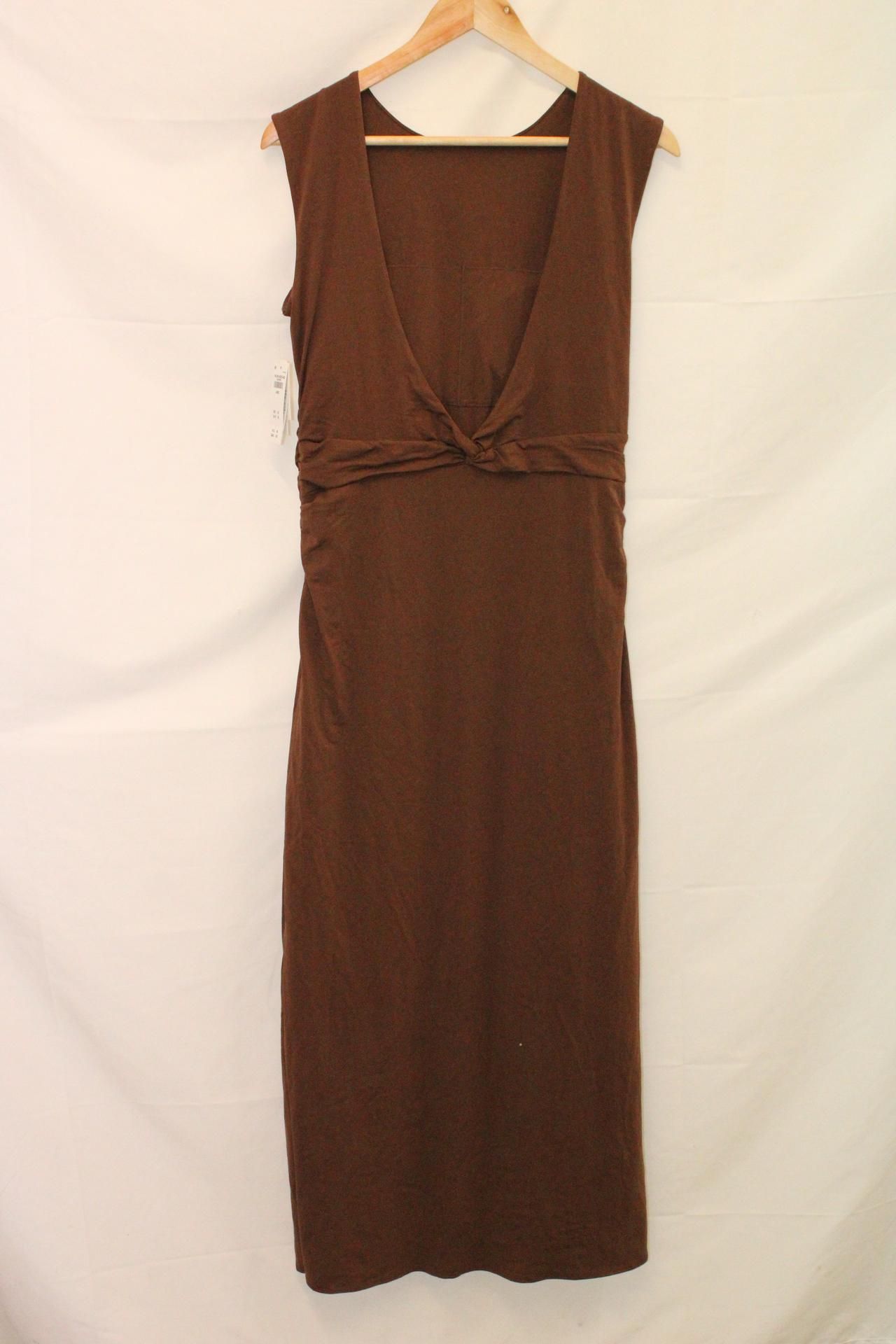 Abercrombie & Fitch Midi Dress, Brown, Size L