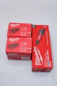 Three Milwaukee items to include 1x M12 2457-20 3/8