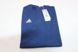 Two Adidas Entrada 22 All Weather Jackets, Dark Blue, UK Size 11-12 Years