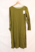 Gudrun Sjoden Mona Jersey Dress, Dark Olive, Size L