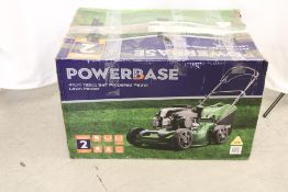 Powerbase 41cm 132cc Self Propelled Petrol Lawn Mower. Used, Not checked