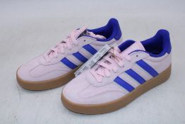 Adidas Barreda Trainers, Pink/Blue, UK 7, No Box
